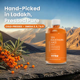 Sea Buckthorn Juice for Immunity & Skin Health |Natural Himalayan Sea Buckthorn Juice, Rich in Vitamin C & Antioxidants | No Added Sugar | 500ml