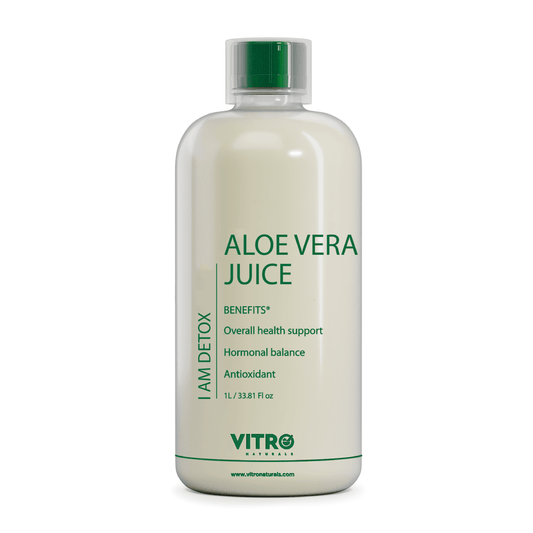 Vitro Aloe Vera Juice 1L | Supports Skin Glow, Digestion & Weight Management | Traditional Recipe for Constipation & Immunity | No Added Sugar - Vitro Naturals
