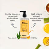 Hand Wash Liquid With Aloe Vera For Softer Hands - Vitro Naturals