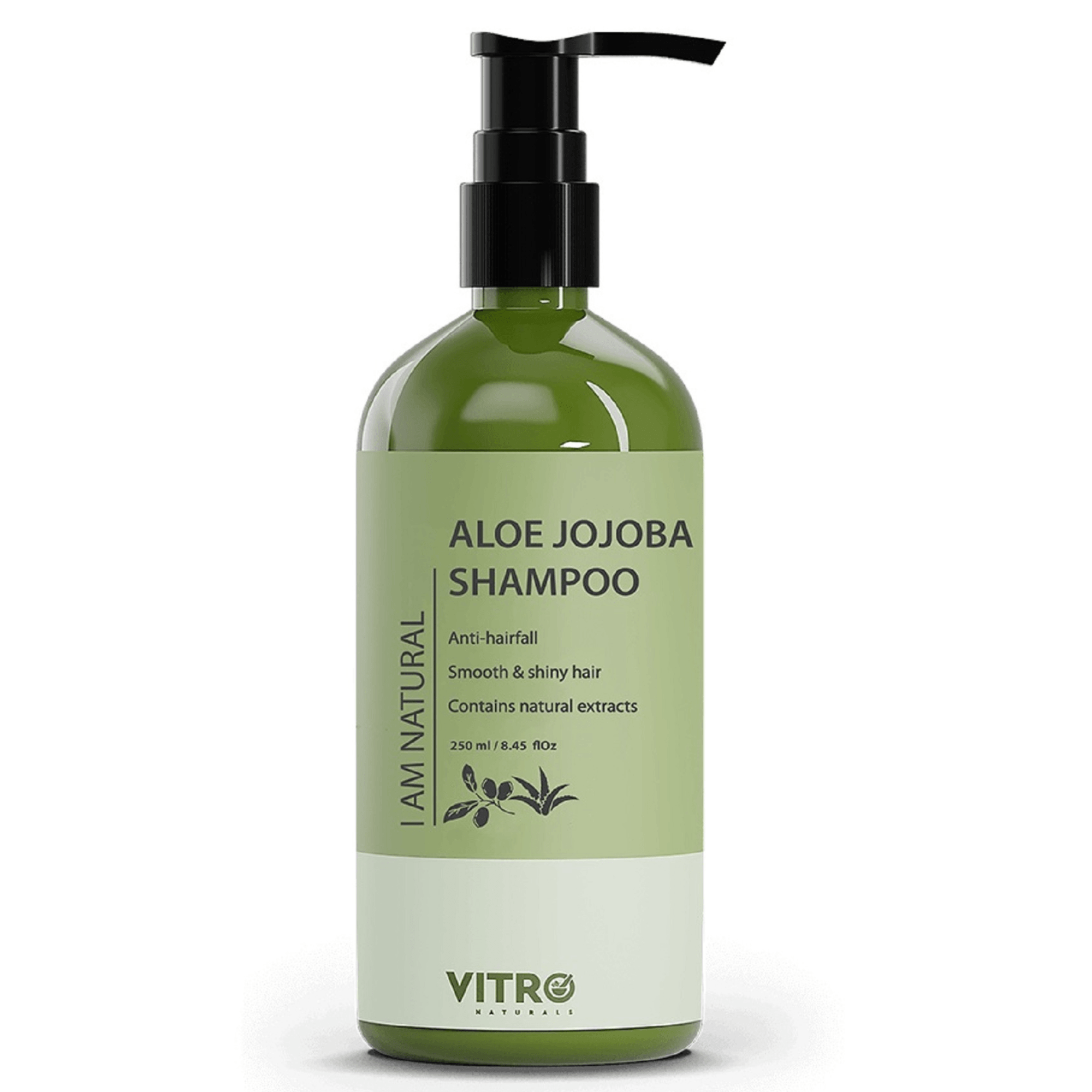 Jojoba Shampoo With Aloe Vera For Hairfall Control - Vitro Naturals