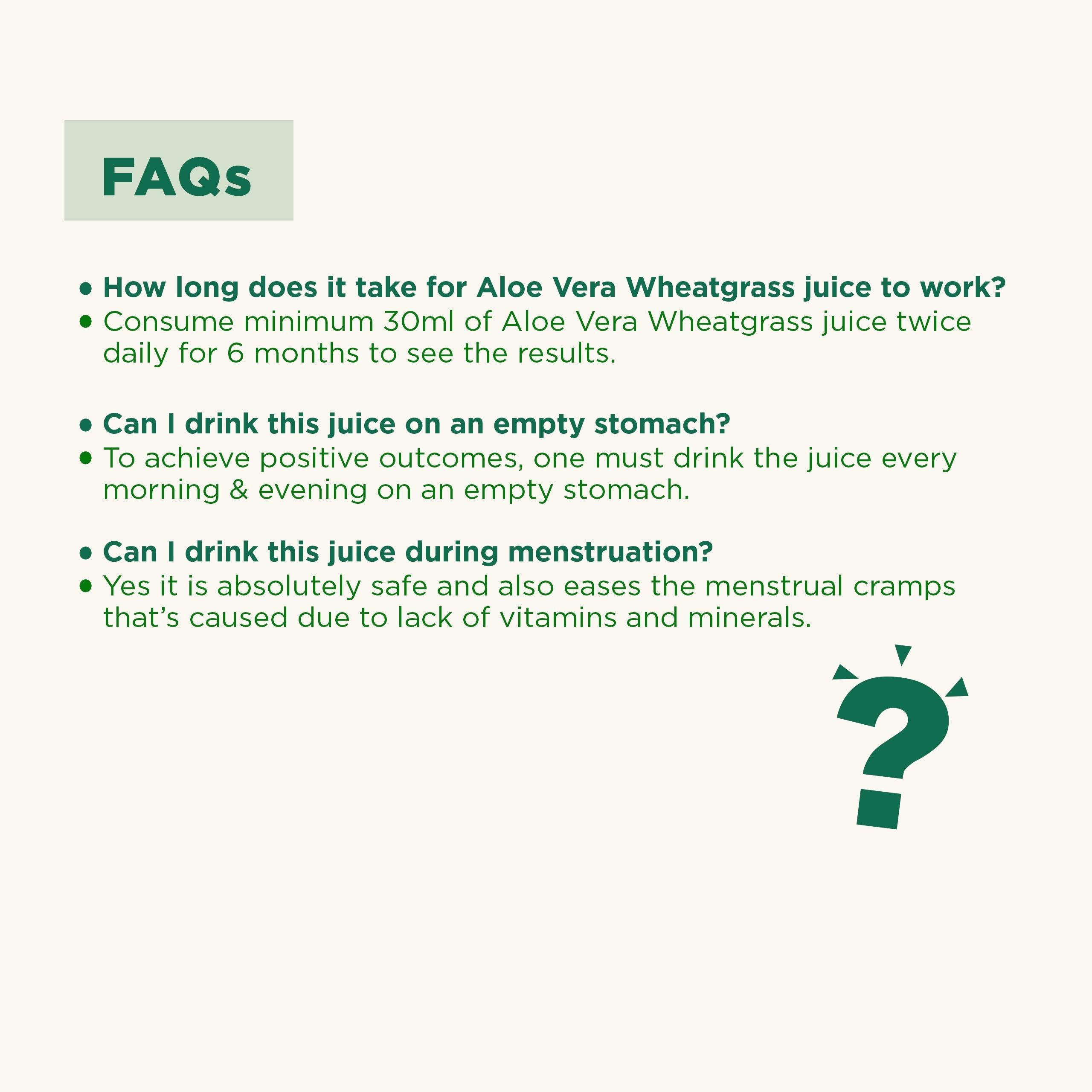 Vitro Aloe Wheatgrass Juice 500ml | Ayurvedic Detox Drink for Liver Cleanse, Digestion, Blood Purification & Metabolism | 82% Aloe Vera juice & 15% Wheatgrass Juice - Vitro Naturals