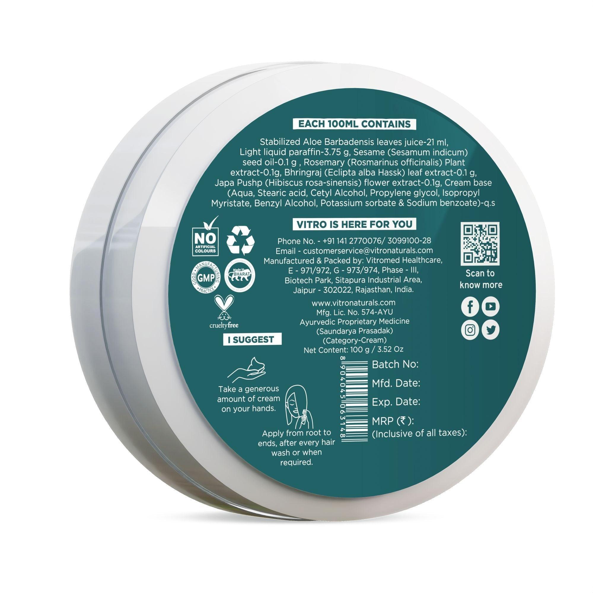 Vitro Hair Cream - Buy 1 Get 1 Free - Vitro Naturals