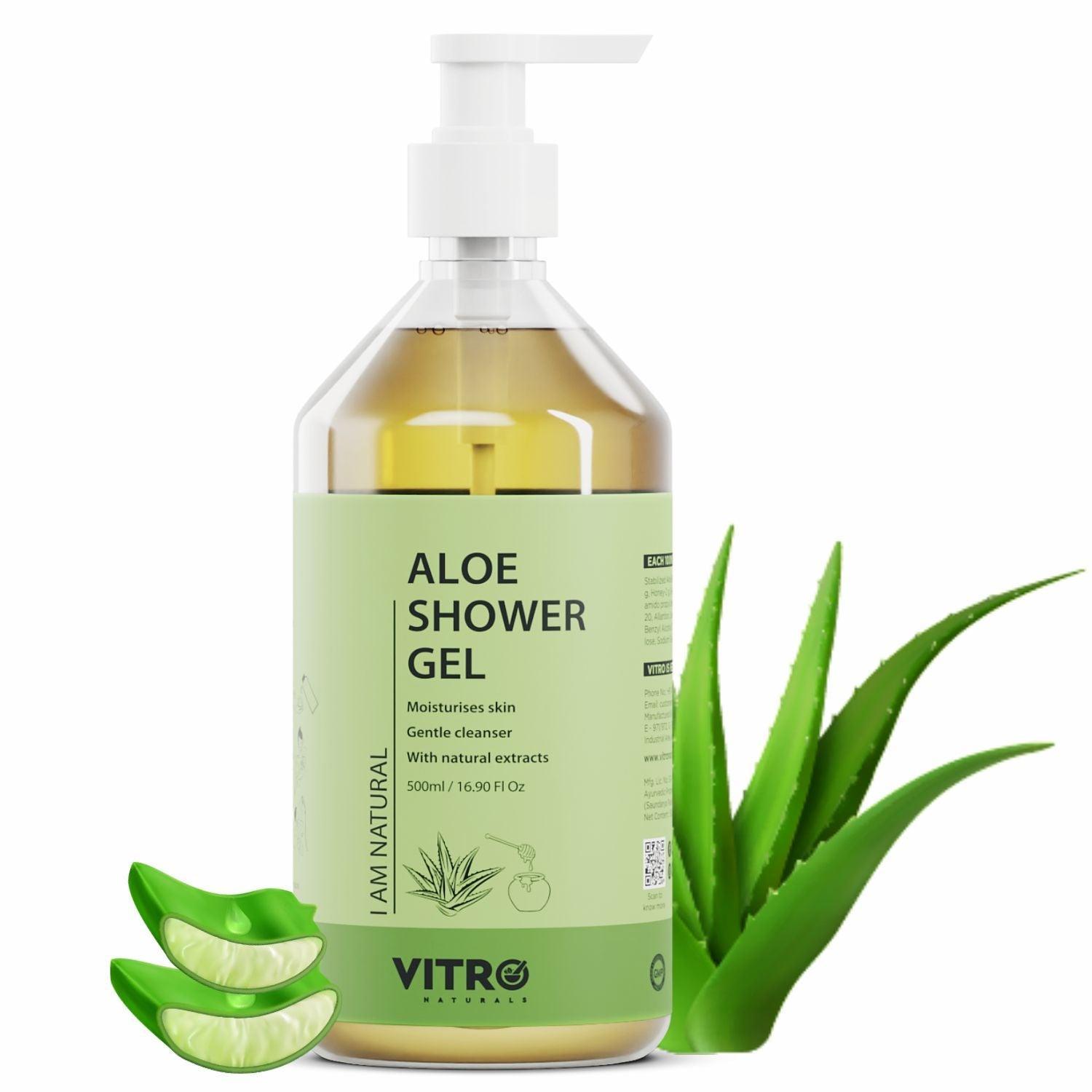 Shower Gel With Aloe Vera For Hydrated And Smooth Skin - Vitro Naturals