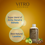 Triphala+ Juice 500ml | Enhanced Triphala with 8 Herbal Juices Amla, Baheda, Harad, Senna & 5 More Herbs
