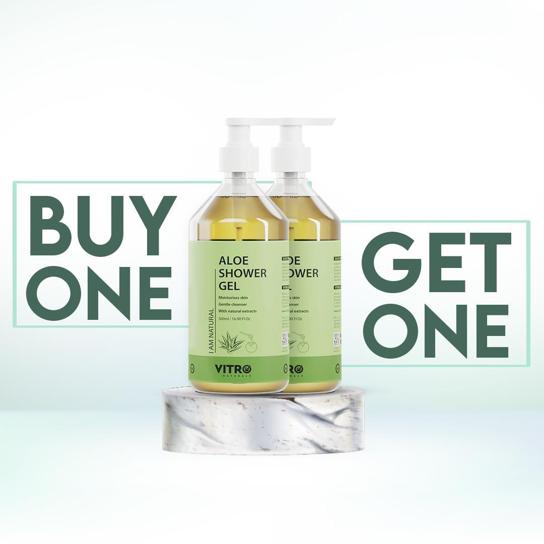 Shower Gel With Aloe Vera For Hydrated And Smooth Skin - Vitro Naturals