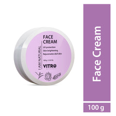Vitro Face cream for Dark Spot Reduction | Non Greasy Moisturizer Cream with UV Protect  100gm
