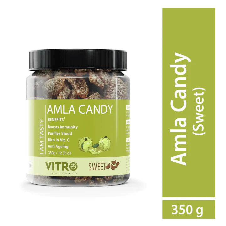 BUY 1 GET 1 FREE - AMLA CANDY SWEET, DRY & SOFT CANDY & JAGGERY WITH SPICES 350GM