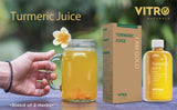 Vitro Turmeric Juice with Black Pepper 500ml | Liquid Curcumin Supplement for Joint Support, Inflammation & Immunity | Fast Absorbing Alternative to Turmeric Capsules & Curcumin Tablets