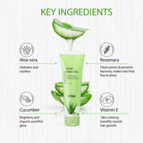 Aloe Vera Gel with Vitamin E for Soft and Glowing Skin - Vitro Naturals