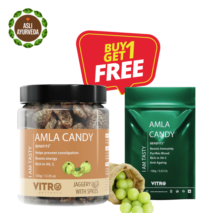 BUY 1 GET 1 FREE | AMLA CANDY JAGGERY WITH SPICES 350GM & 100GM