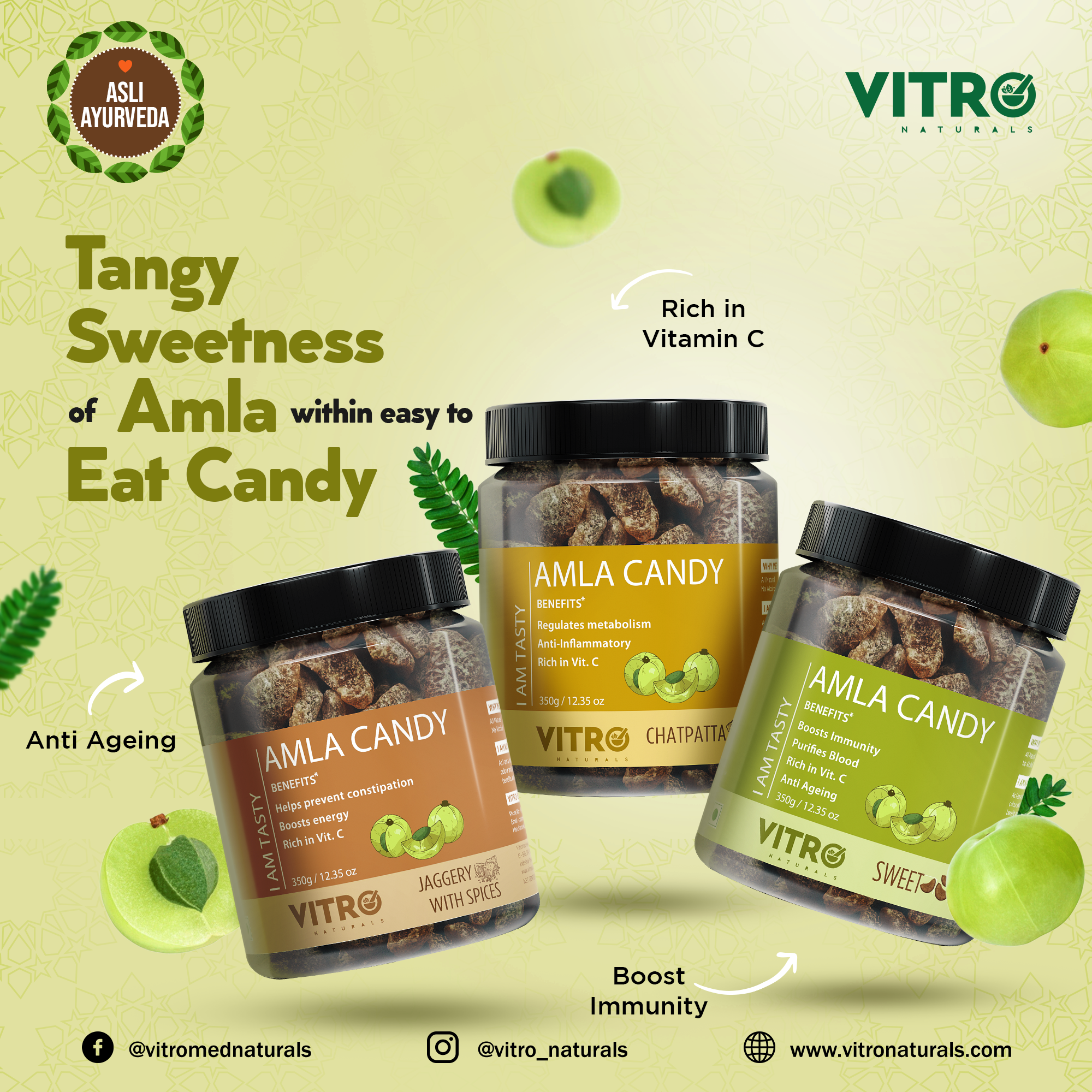 BUY 1 GET 1 FREE - AMLA CANDY CHATPATA DRY & JAGGERY WITH SPICES 350GM