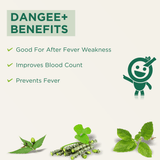 Vitro Dangee+ Juice 500ml | Papaya Leaf Juice with 7 Herbs | Giloy, Neem, Tulsi & Mulethi | Supports Immunity & Healthy Platelet Count | Enhanced Formula with Honey for Better Taste - Vitro Naturals