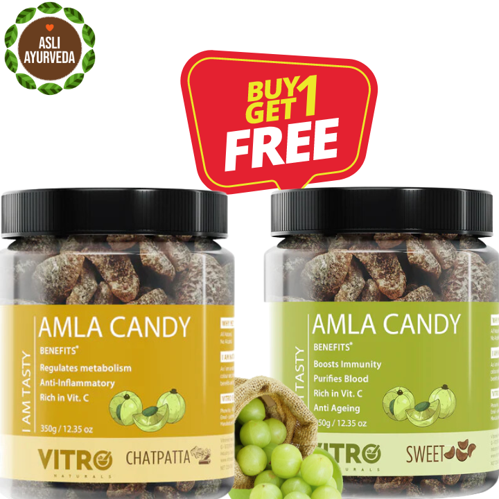 BUY 1 GET 1 FREE - AMLA CANDY CHATPATA DRY & SWEET, DRY & SOFT CANDY 350GM