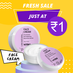 Only at ₹ 1 -  Face Cream For Dark Spot Reduction | Non Greasy Moisturizer Cream With UV Protect 100gm