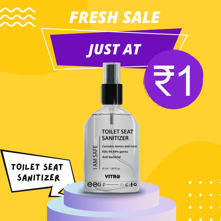 Only at ₹1 - Toilet Seat Sanitizer