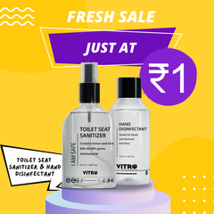 Only at ₹ 1 -  BUY 1 GET 1 FREE - TOILET SEAT SANITIZER & HAND DISINFECTANT 100ML