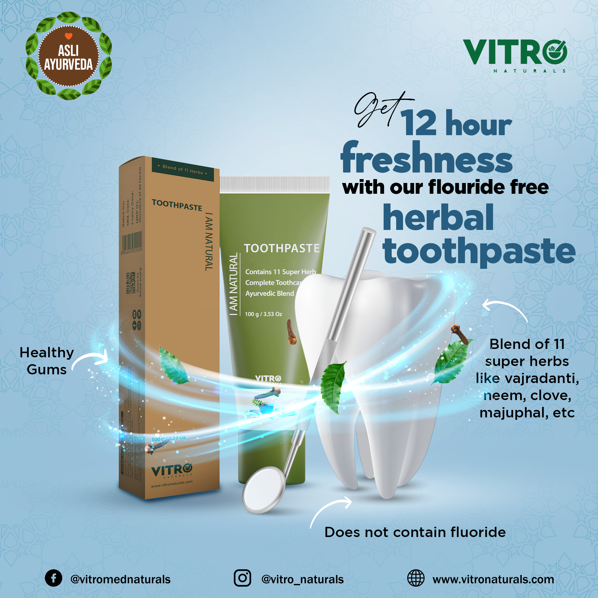 Only at ₹ 1 -  BUY 1 GET 1 FREE - HERBAL TOOTHPASTE