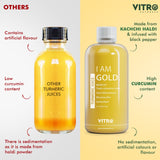 Vitro Turmeric Juice with Black Pepper 500ml | Liquid Curcumin Supplement for Joint Support, Inflammation & Immunity | Fast Absorbing Alternative to Turmeric Capsules & Curcumin Tablets
