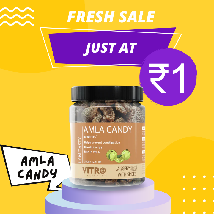 Only at ₹ 1 -  Amla Candy Jaggery With Spices 350gm