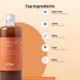 Skin Care Juice for Glowing Skin | Natural Ayurvedic Herbal Juice with Amla, Aloe Vera & Antioxidants | No Added Sugar | 1L