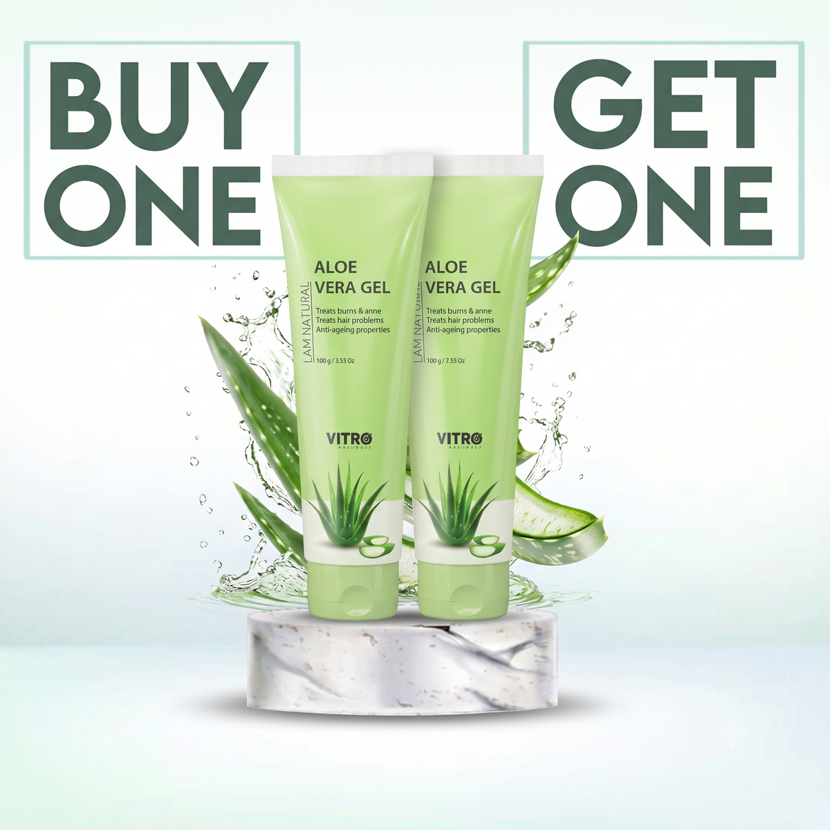 Aloe Vera Gel Buy 1 Get 1 Free