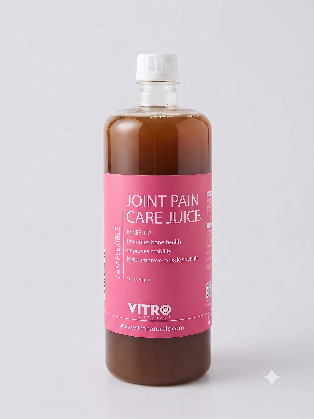 Vitro Joint Pain Care Juice for Joint Discomfort & Flexibility | Natural Ayurvedic Herbal Juice with Guggul, Sonth & Shallaki | No Added Sugar | 1L