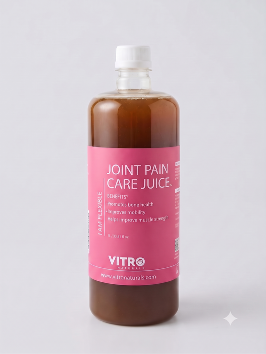Vitro Joint Pain Care Juice for Joint Discomfort & Flexibility | Natural Ayurvedic Herbal Juice with Guggul, Sonth & Shallaki | No Added Sugar | 1L