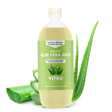 Load image into Gallery viewer, Vitro Healthy Amla and Aloe Vera Juice Combo | 100% Natural Banarasi Amlas Improves Skin Health &amp; Hair Growth, Rich in Vitamin C and Good immunity booster -2L (Pack of 2 X 1L)
