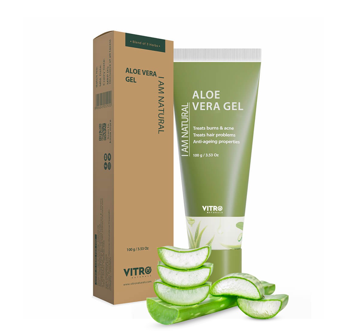 natural aloe vera gel for face and hair